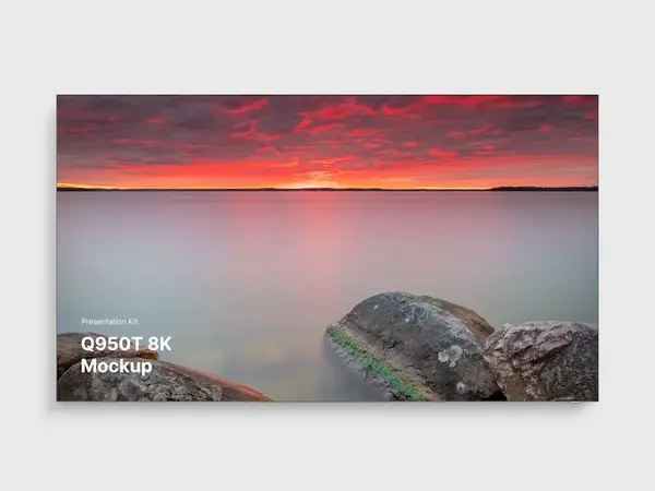 Samsung TV Mockups (Q950T 8K), 02