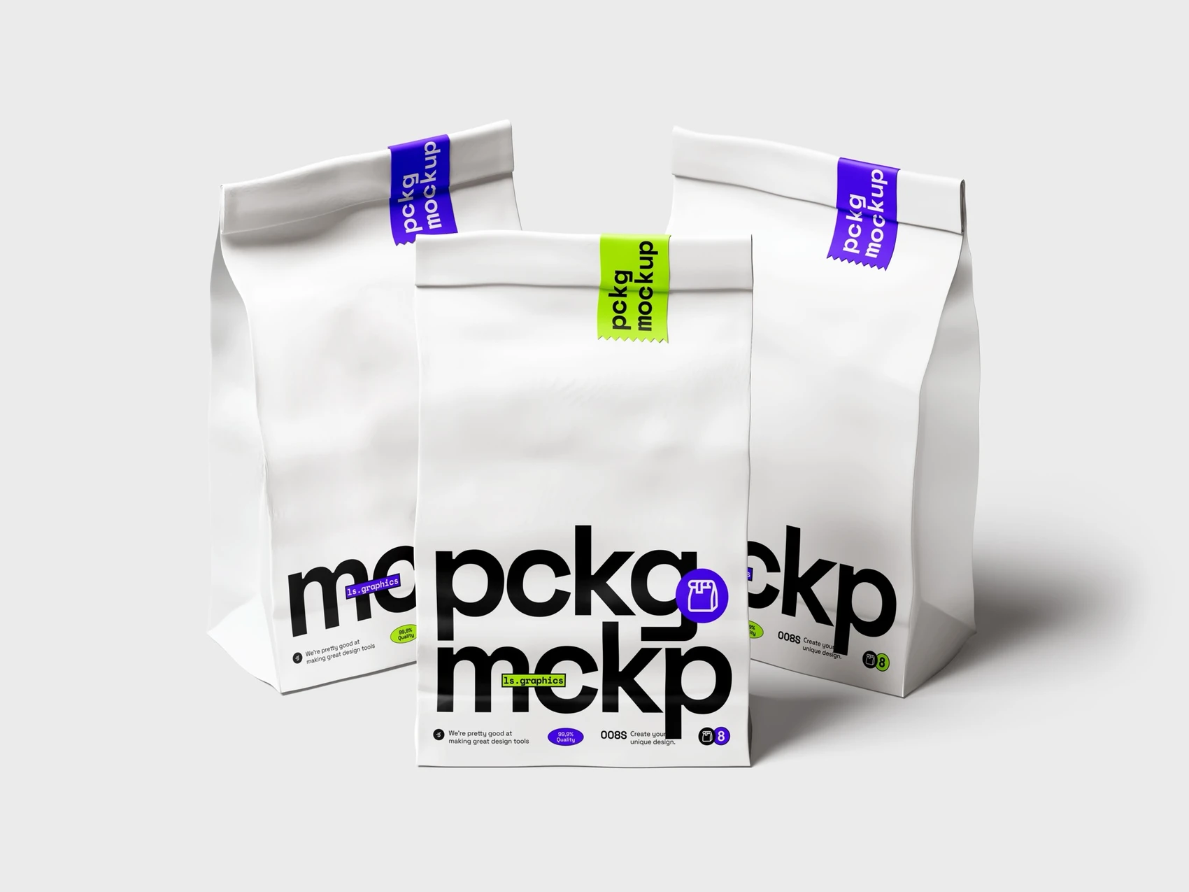 Paper Food Package Mockup, Painted, Scene 08 1