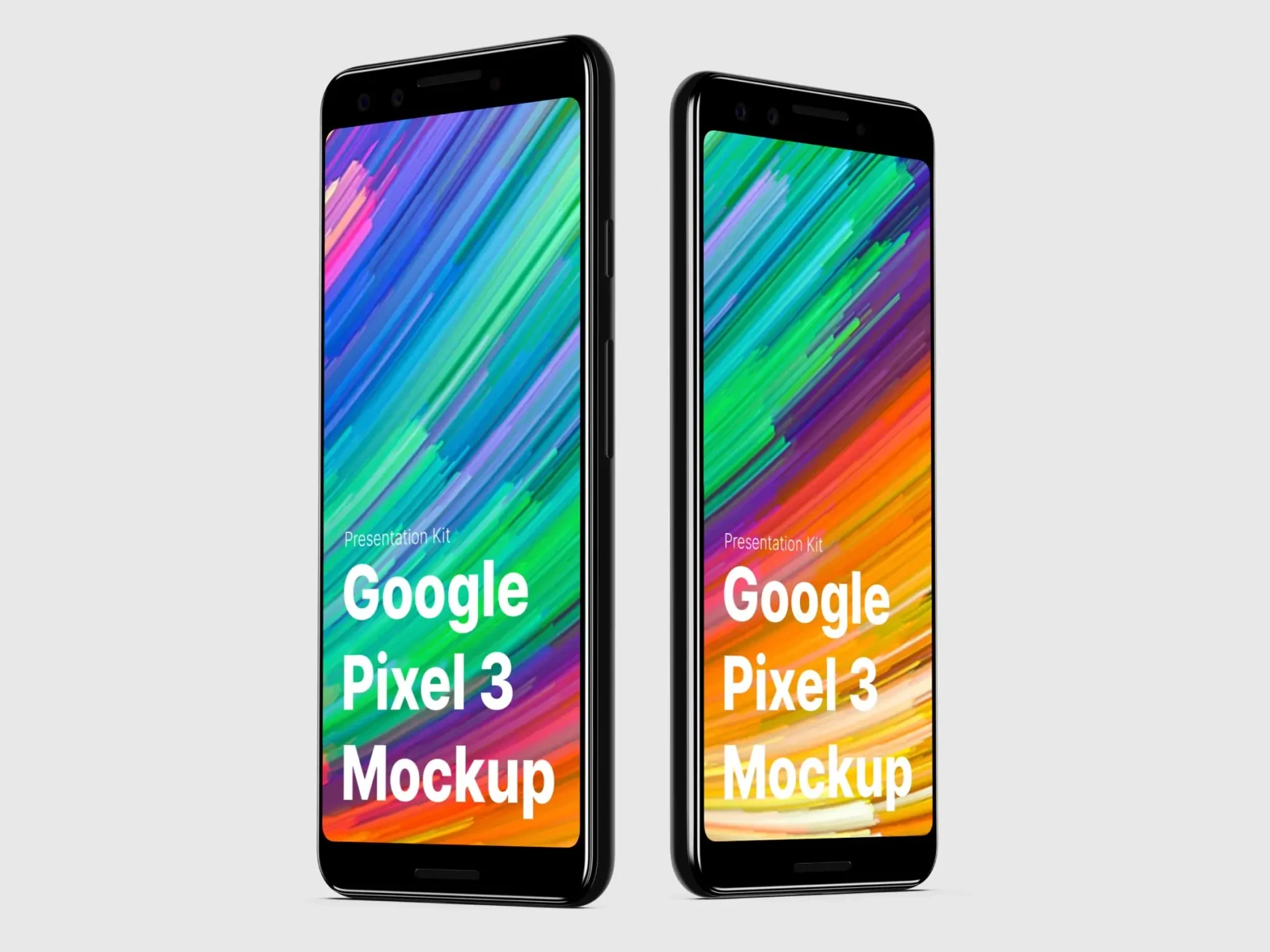 Google Pixel 3, Google Pixel 3 XL Mockups 3