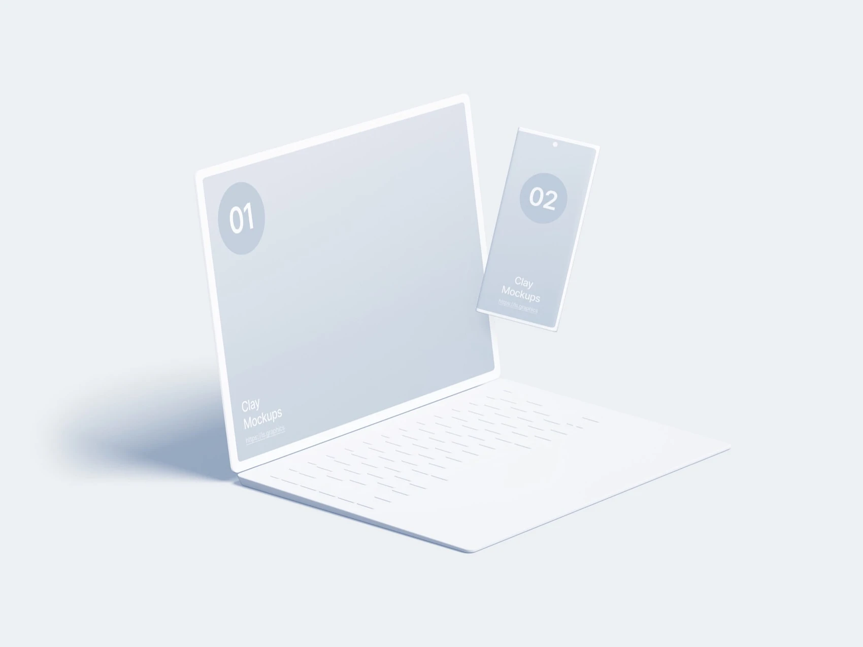 Android Note Clay Mockups, 02 1