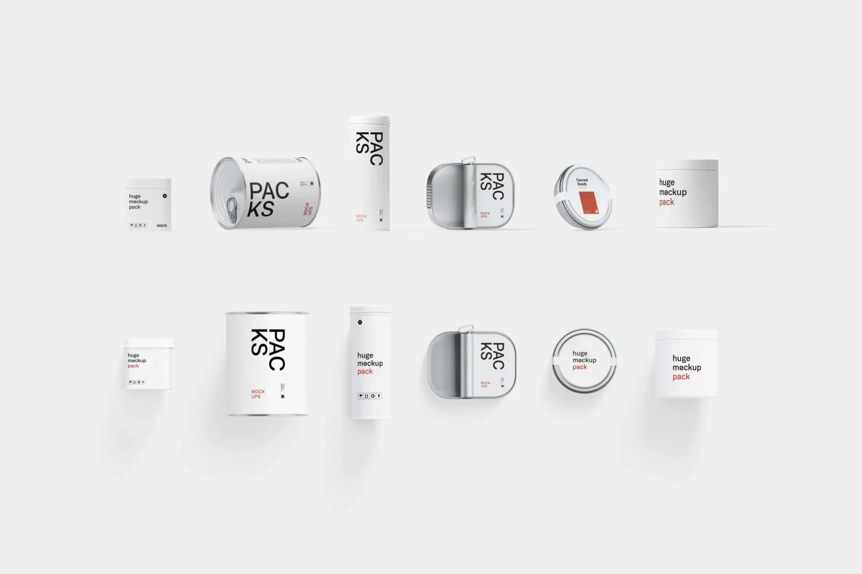 Tin Boxes and Canned Goods Mockups 1