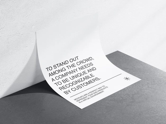 Qubus, Elegant Paper Mockup, US, 27