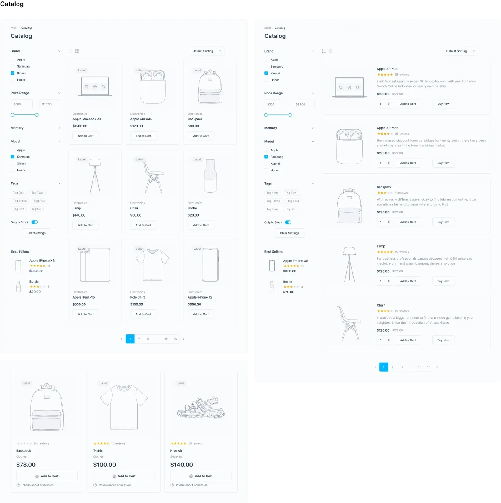 Wirekit: Ecommerce 6