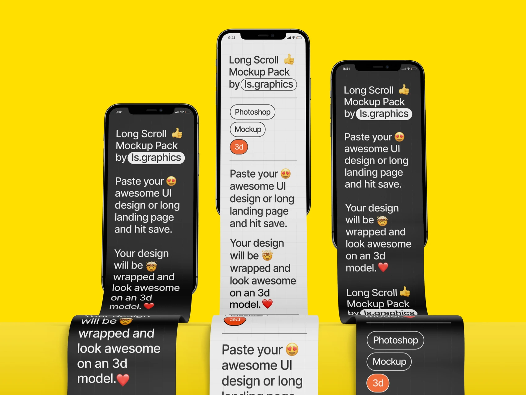Long Scroll Mockups, 31 1