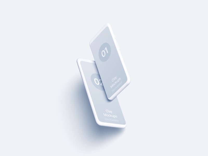 Android Note Clay Mockups, 06