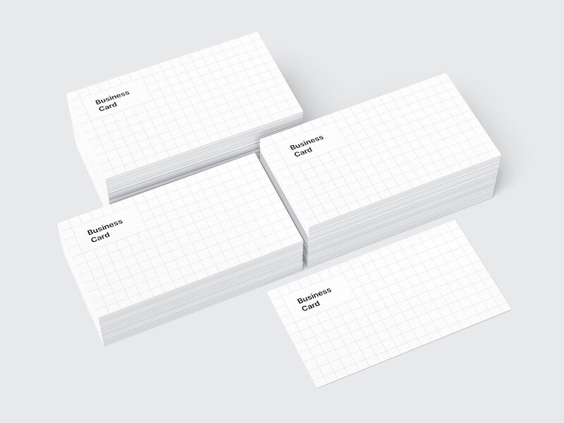 Business Card Mockups, US-Angled, 18