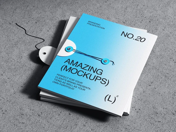 Qubus, Stylish String Folder Mockups, US, 19