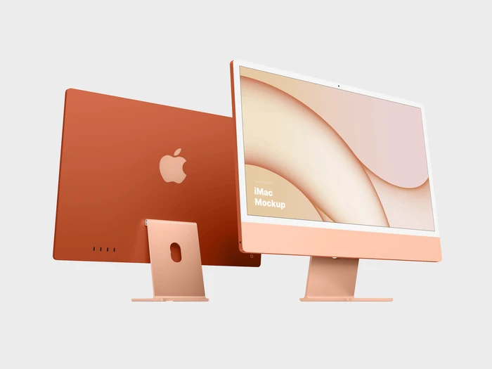 iMac 24-inch Mockups, 13