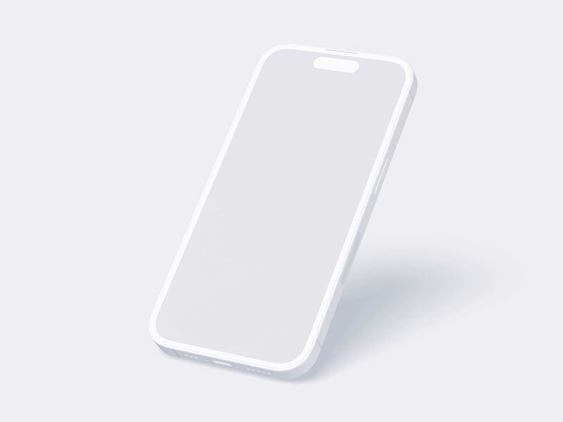 iPhone 14 Pro Clay Mockup, 15