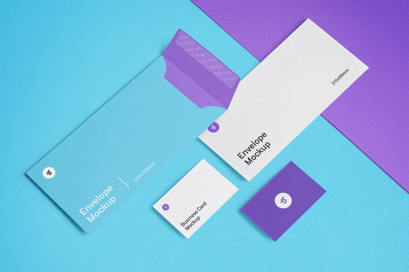 Envelope and Business Card Mockups 4