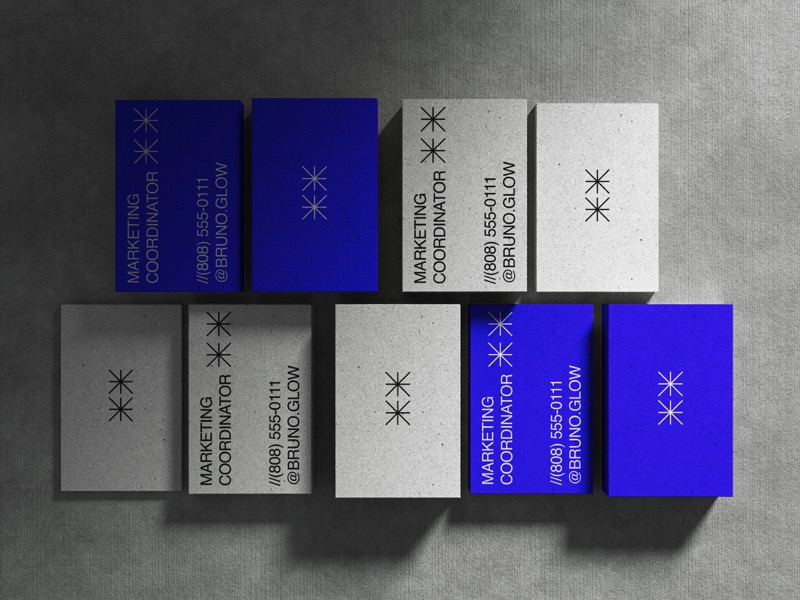 Kander, Top View Business Card Mockups with Smooth Darkening, EU 02