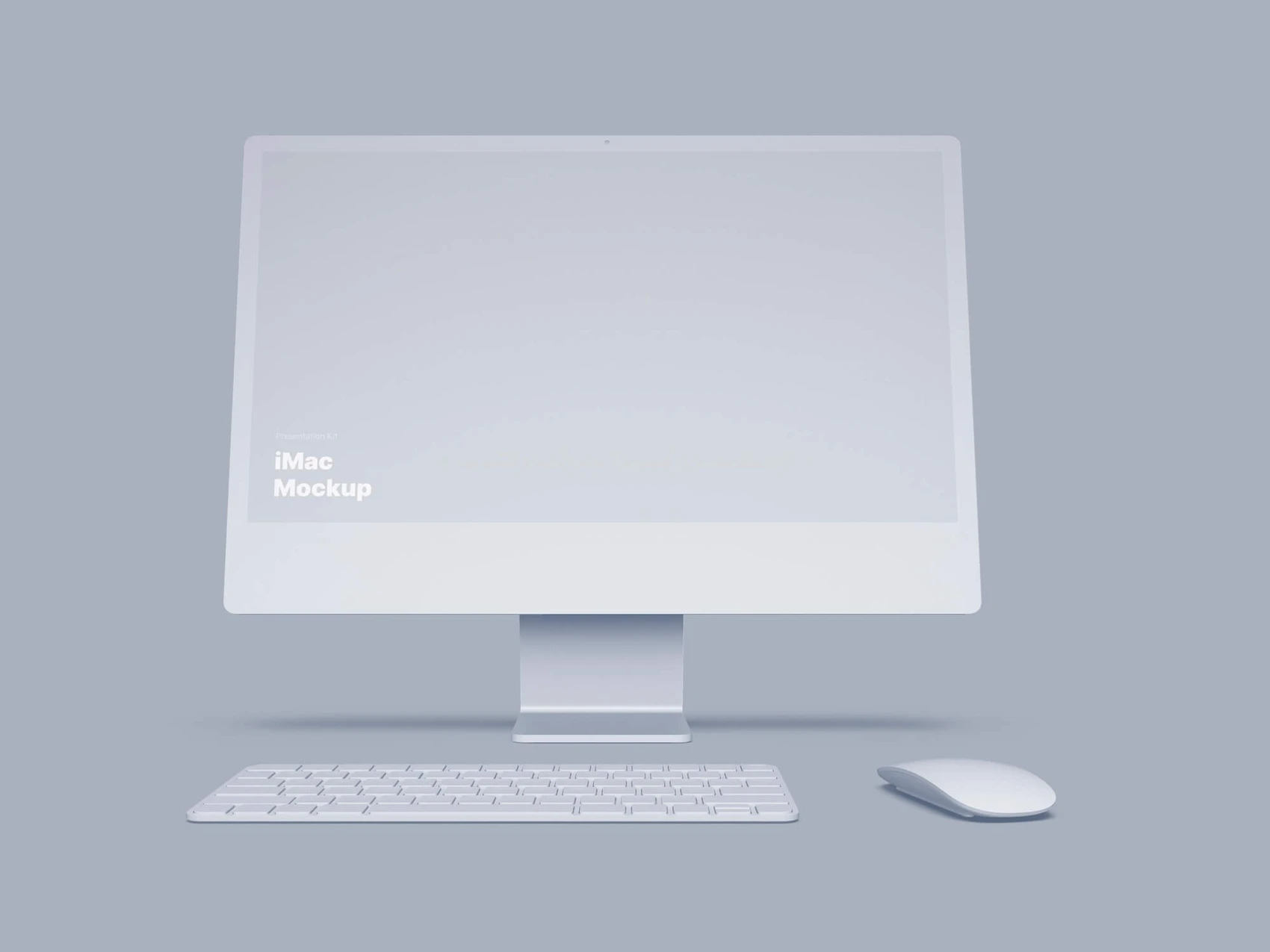 iMac 24-inch Clay Mockups, 03 1