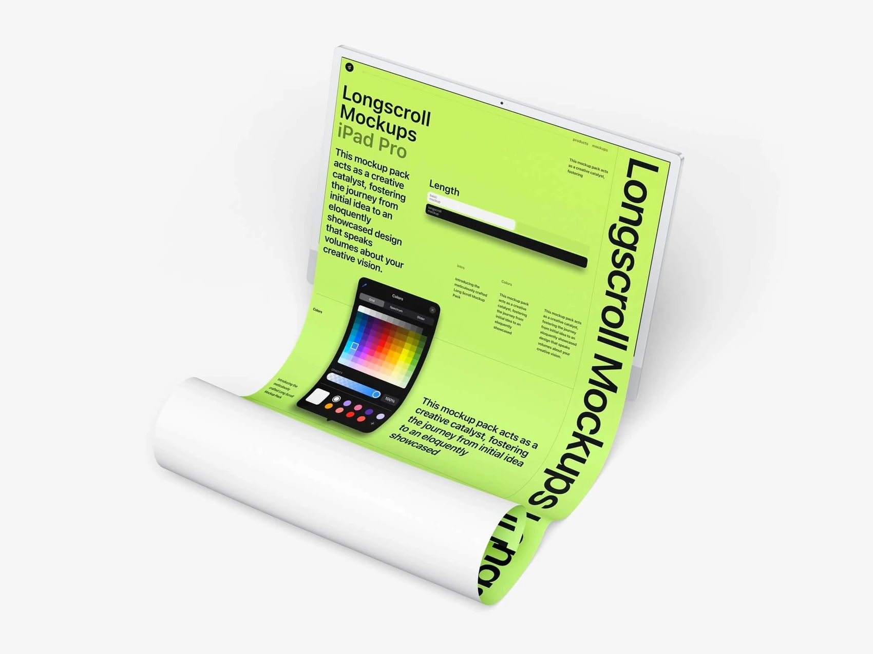 iMac 24 Longscroll Mockup, 04 1
