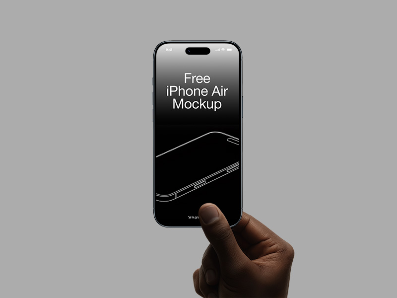 Free iPhone Air Mockup