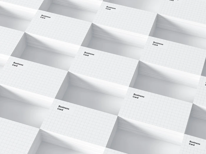 Business Card Mockups, US-Angled, 02
