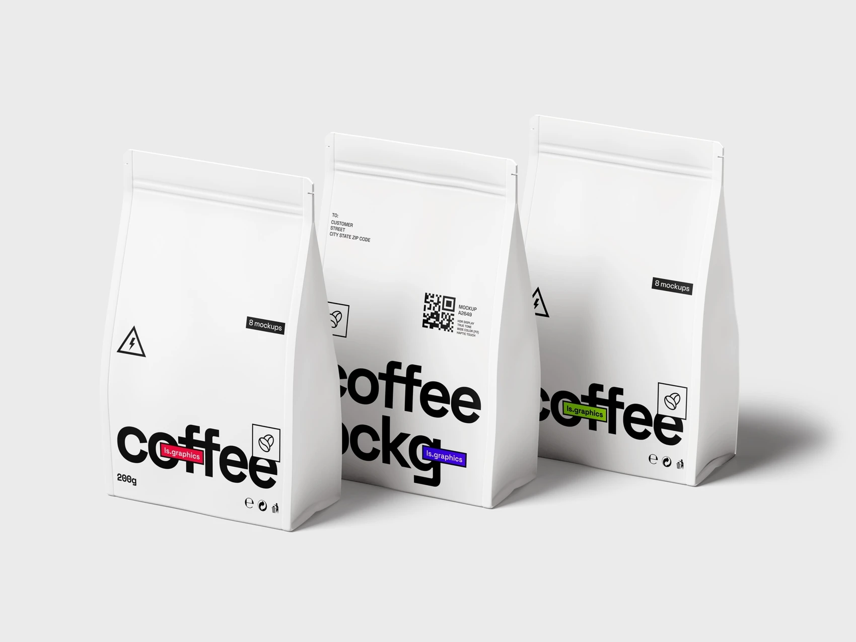 Coffee Bag Mockups, Scene 01 1