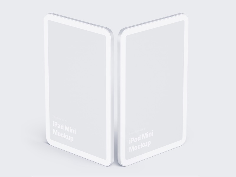 iPad Mini Clay Mockups, 09