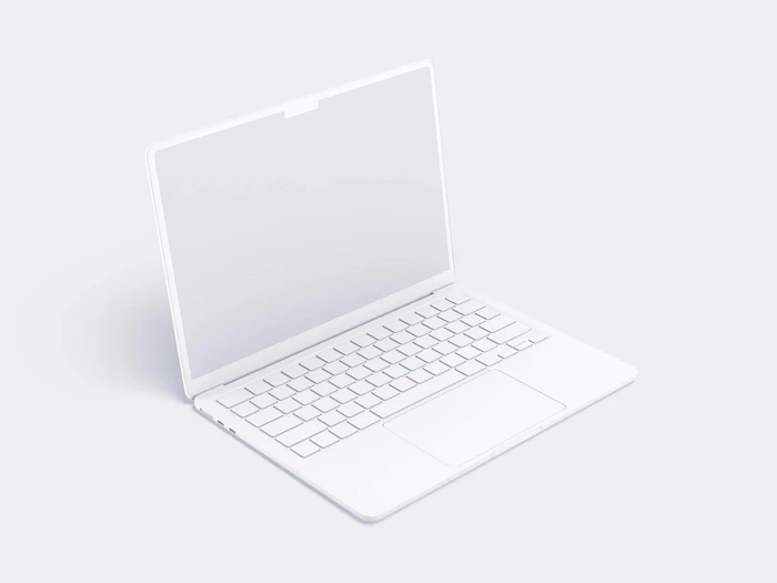 MacBook Air (M2) Clay Mockups, 14