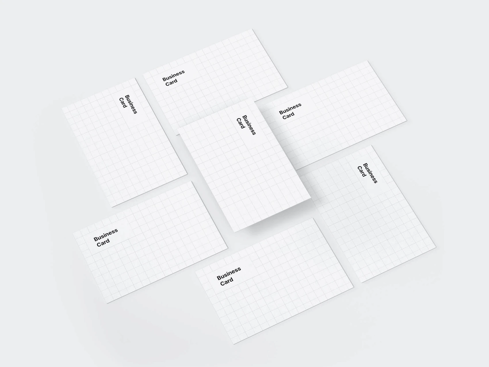 Business Card Mockups, EU-Angled, 15 1