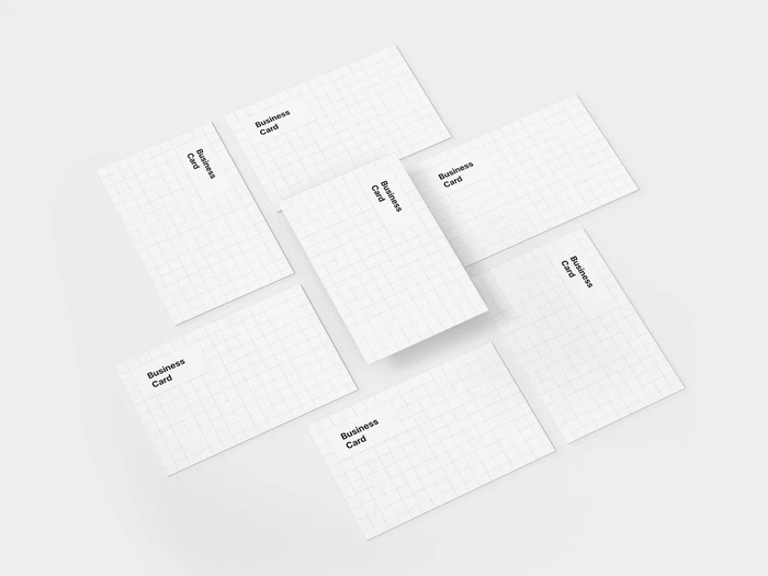 Business Card Mockups, EU-Angled, 15