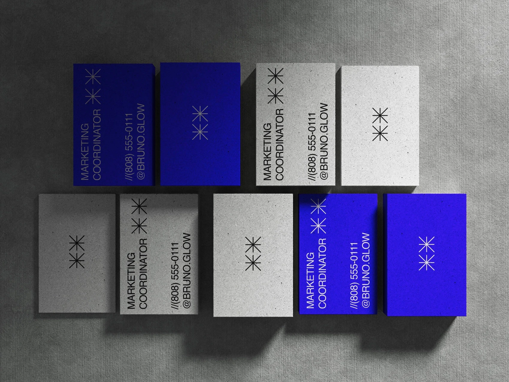 Kander, Top View Business Card Mockups with Smooth Darkening, EU 02 1