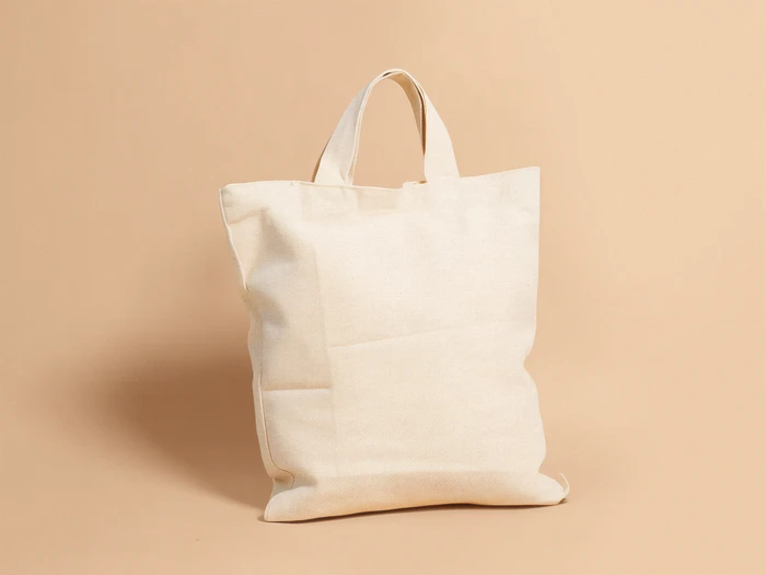 Free Bag with Short Handles Mockup