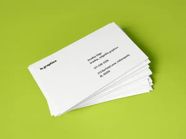 Free Isolated Business Card Mockup