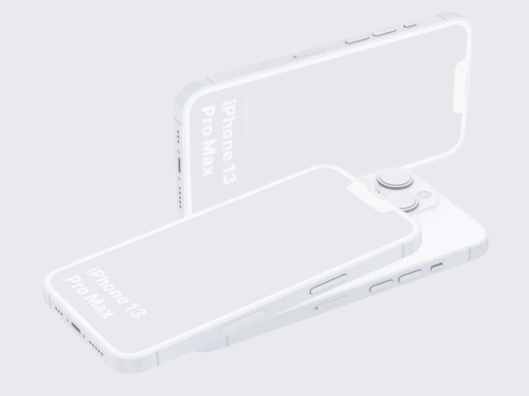 iPhone 13 Pro Clay Mockups: 13 1