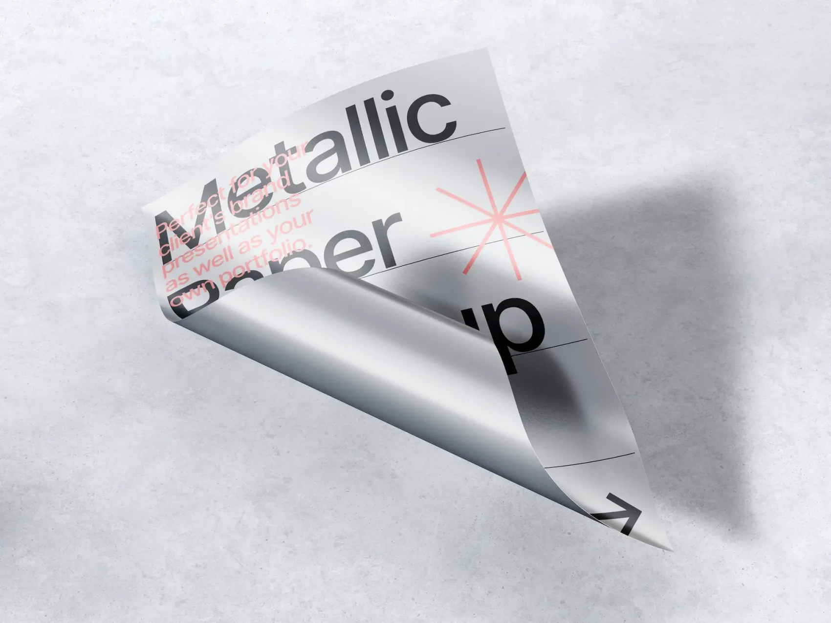 Metallic Paper Mockups 7