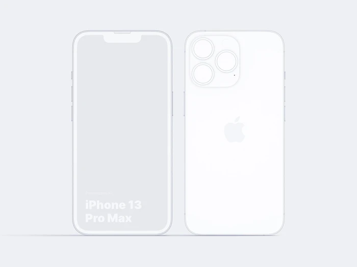 iPhone 13 Pro Clay Mockups: 02
