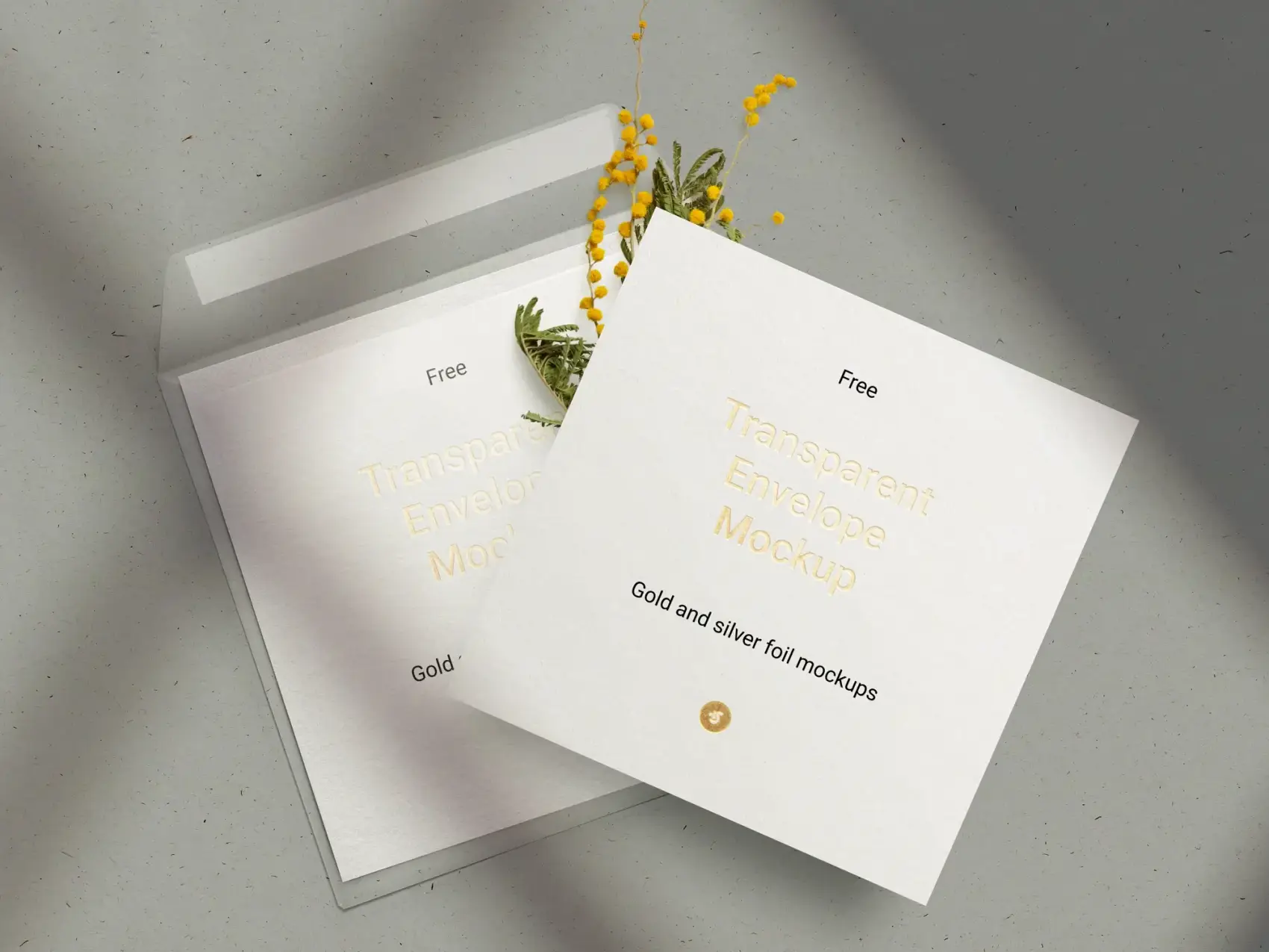 Free Envelope & Card Mockup 1