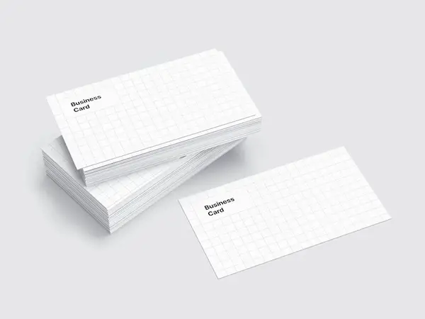 Business Card Mockups, US-Angled, 08