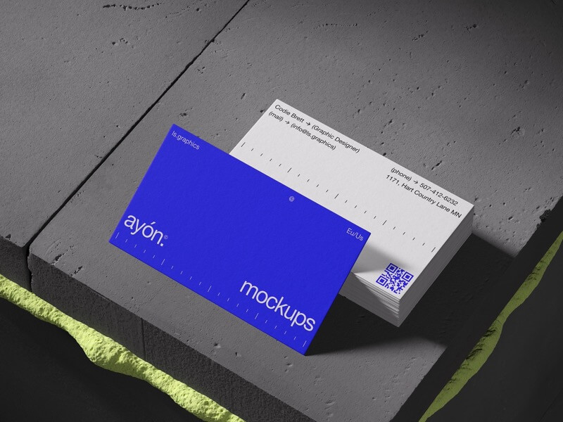 Ayon, Business Card Mockups, US, 15