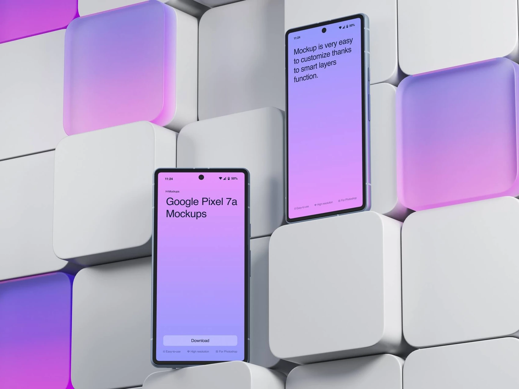 H-Mockups: Google Pixel 7a, 14 1