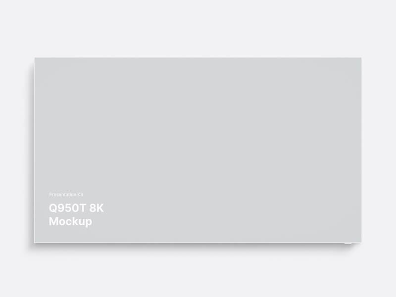 Samsung TV Clay Mockups (Q950T 8K), 02