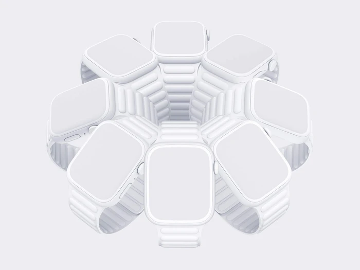 Watch Series 7 Clay Mockups, 07