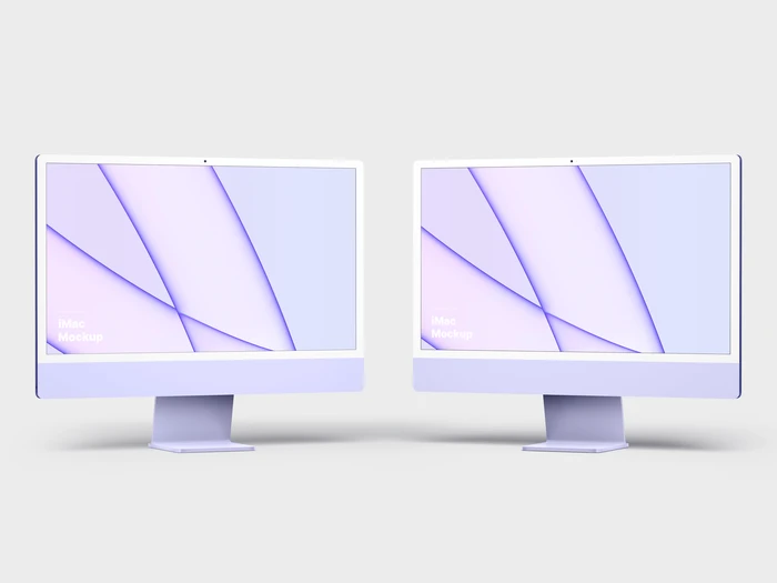 iMac 24-inch Mockups, 09