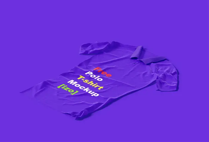 Free Polo T-shirt Mockup