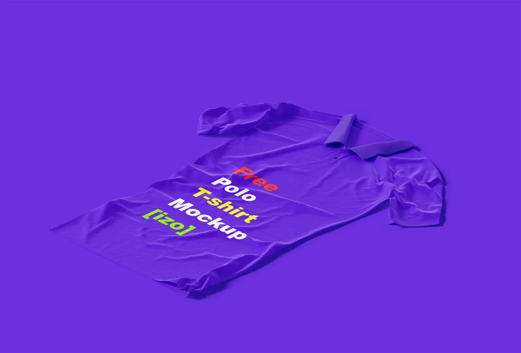 Free Polo T-shirt Mockup 2