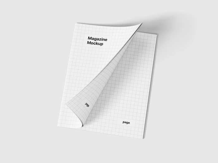 Magazine Mockup, US Landscape, 09