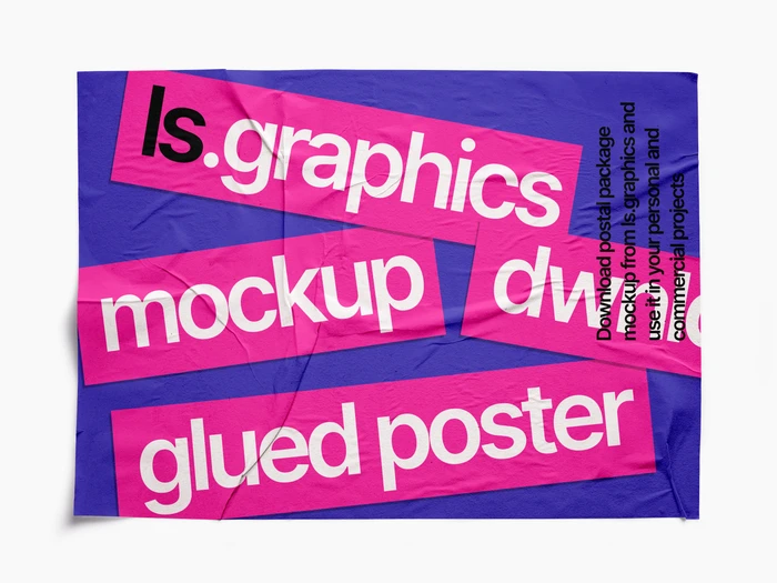 Glued Paper Mockup, EU, Textured, 12