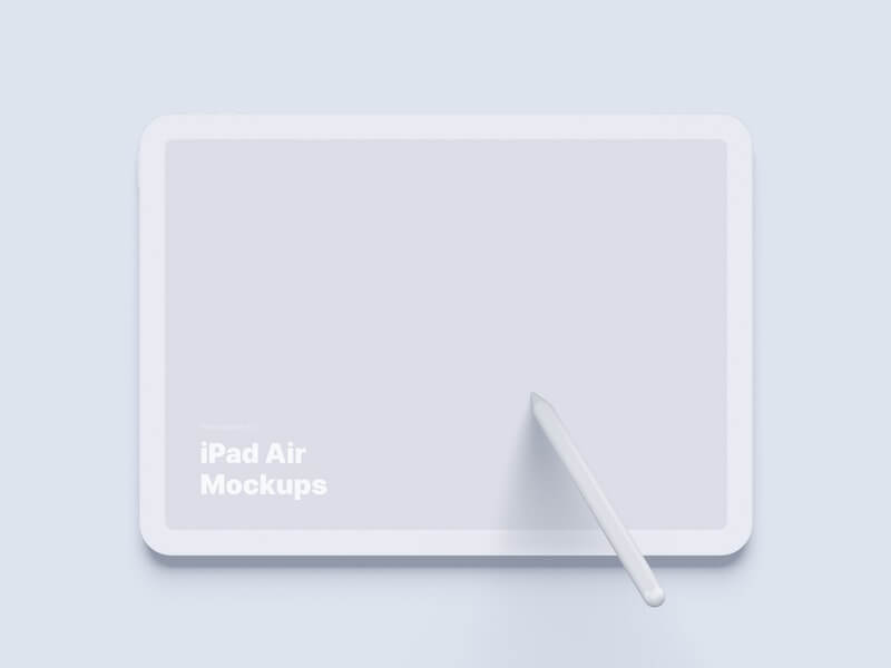 iPad Air (2020) Clay Mockups, 11
