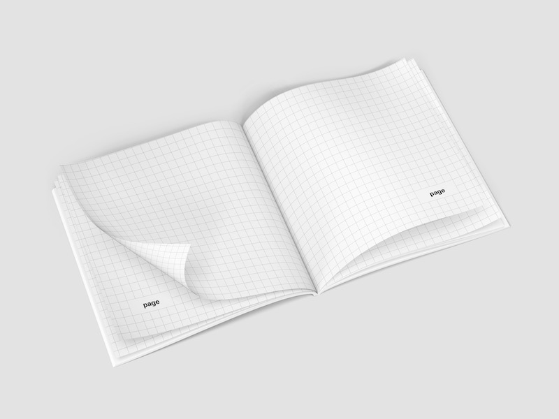 Magazine Mockup, Square, 01