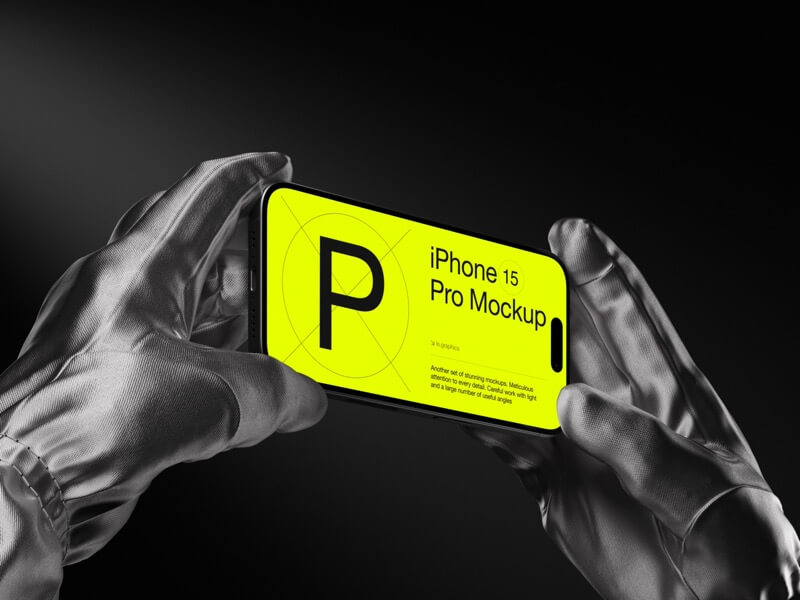 P-Mockups, iPhone 15 Pro, 08
