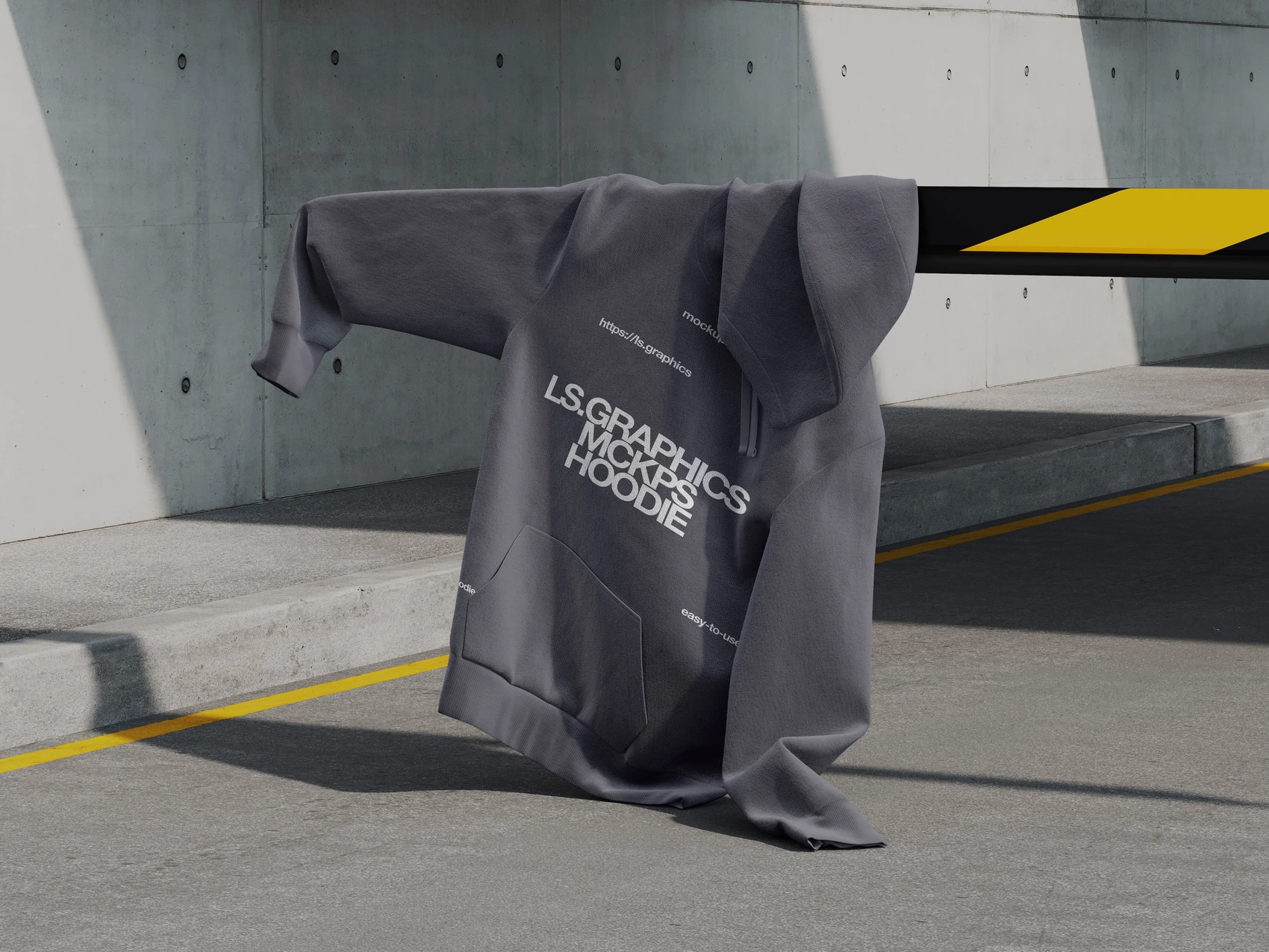 Modern Hoodie Template in Urban Setting 1
