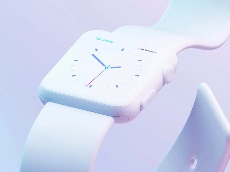 8 White Clay Apple Devices Mockups