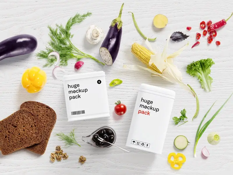 Free Food Mockup Scene Creator