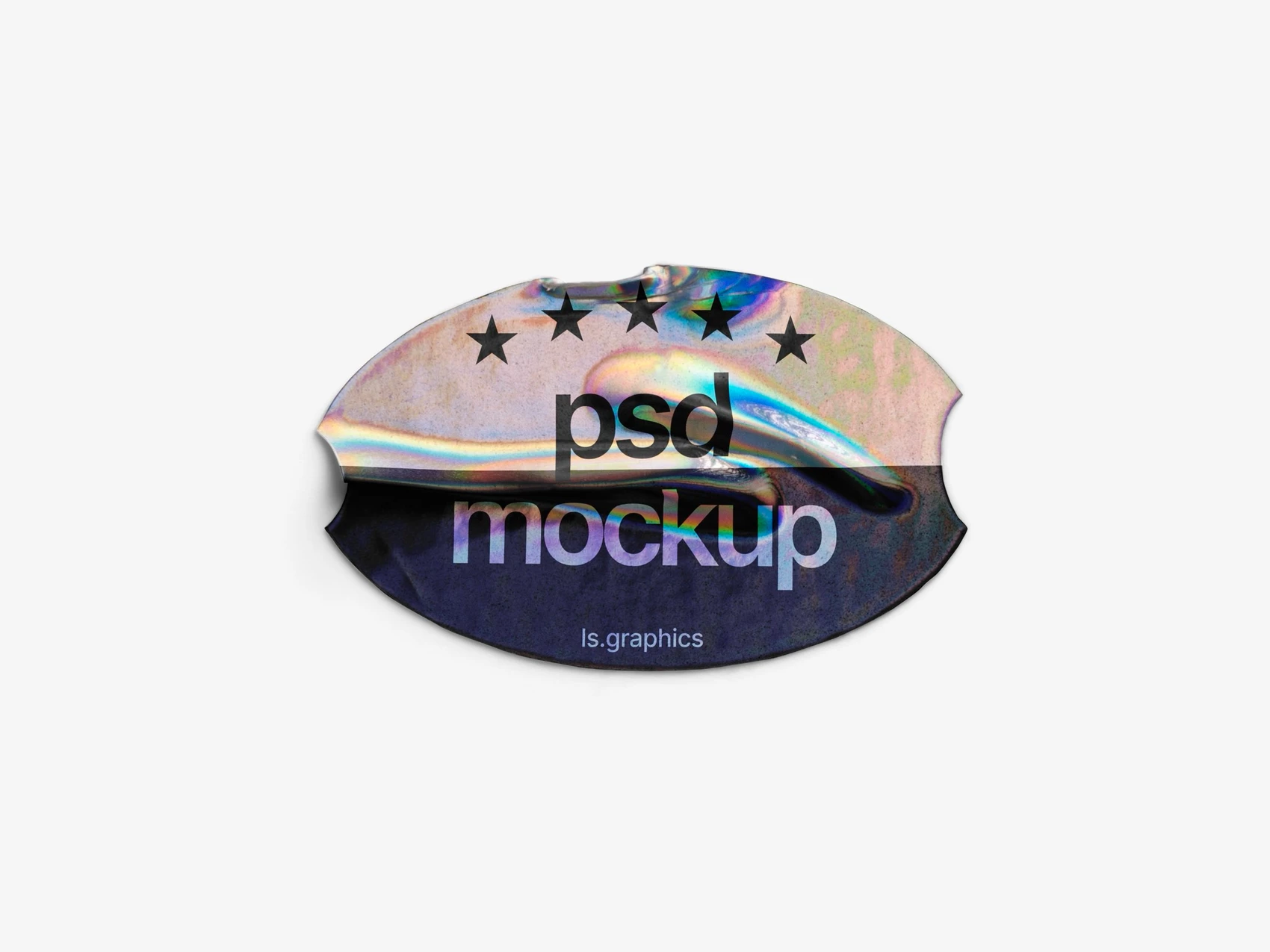 Holographic Sticker Mockup, Scene 39 1