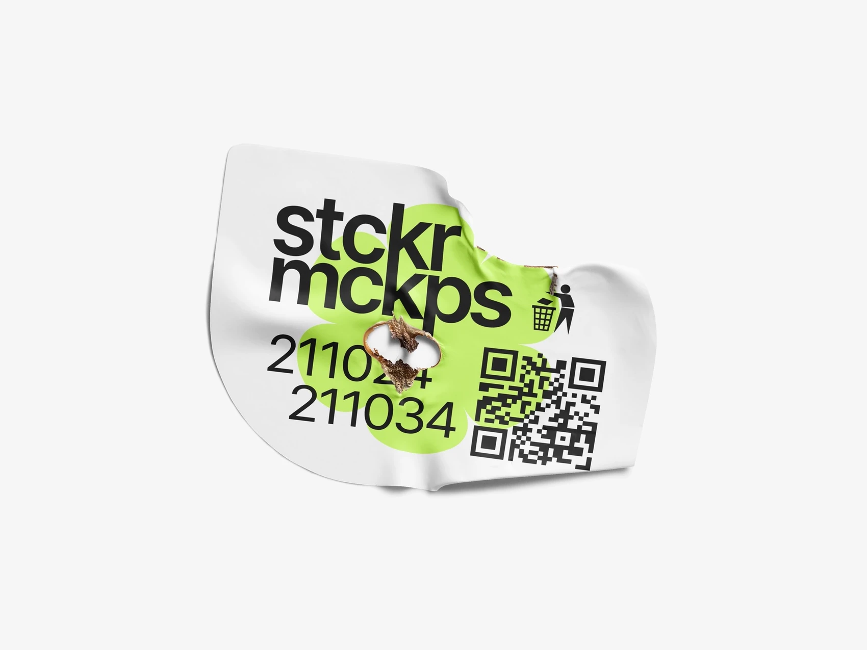 Glossy Sticker Mockup, Scene 47 1