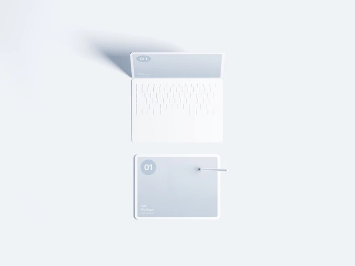 iPad Clay Mockups, 04